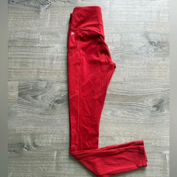 Fabletics Motion365 Women’s XXS High-Waisted Red Leggings - Picture 1 of 10
